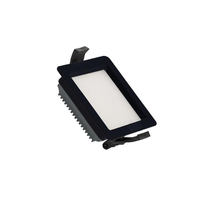Produto de Downlight LED 10W New Aero Slim Quadrado 130 lm/W Microprismático (URG17) LIFUD Preto Corte 85x85 mm