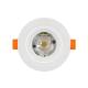 Produto de Foco Downlight LED 5W Solid COB Direccionável Circular Branco Corte Ø 75 mm