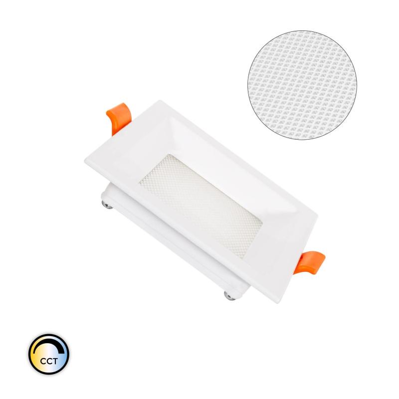 Produto de Placa LED 7W CCT Seleccionável Quadrada Slim Microprismática (UGR17 LIFUD) Corte 75x75 mm