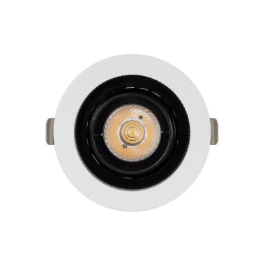Produto de Foco Downlight LED 7W COB Direccionável 360º Circular Corte Ø 80 mm CRI90 Expert Color No Flicker  