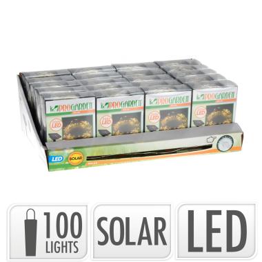 Produto de Grinalda  Solar Exterior LED RGB Kentia 100 LEDS 12m