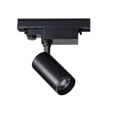 Produto de Foco Carril LED Monofásico 30W CCT West Preto CRI90 No Flicker Multiângulo 15-60º