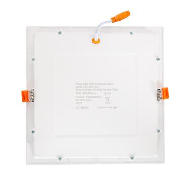 Producto de Placa LED 20W Cuadrada CCT Microprismático LIFUD Corte 200x200 mm