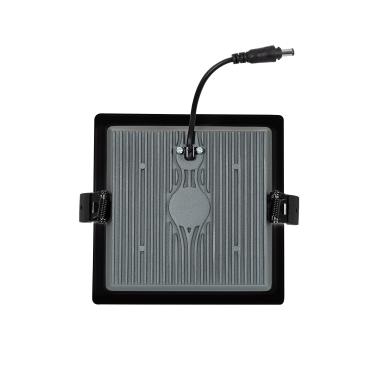 Producto de Downlight LED 15W Cuadrado SAMSUNG Aero 130 lm/W Microprismático LIFUD Corte 135x135 mm Negro