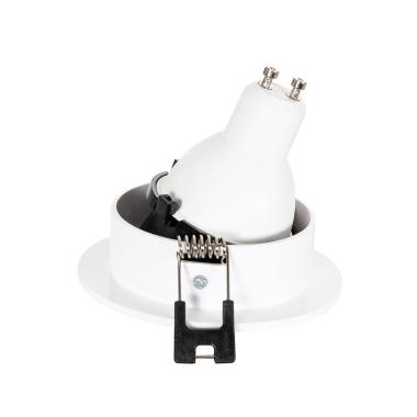 Produto de Foco Downlight Cónico GU10 6W Corte Ø70 mm Baixo UGR PC 