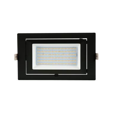 Producto de Downlight LED 38W Rectangular Direccionable SAMSUNG 130lm/W LIFUD Corte 210x125 mm Negro