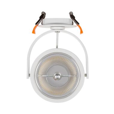 Produto de Aro Downlight Encastrável Circular Direcionável com Lâmpada LED GU10 AR111