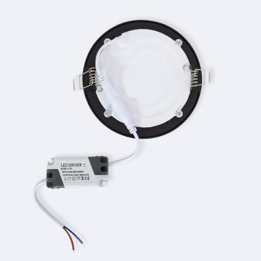Producto de Downlight LED 6W Circular Negro Corte Ø 105 mm