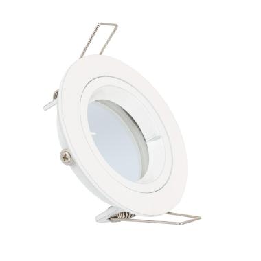 Produto de Aro Downlight Circular Branco para Lâmpada LED GU10 / GU5.3 Corte Ø 65 mm 