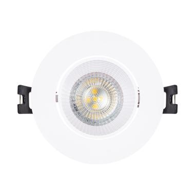 Producto de Aro Downlight Circular Basculante para Bombilla LED GU10 / GU5.3 Corte Ø75 mm