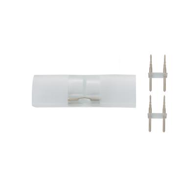 Producto de Conector Neón LED 7.5 W/m Monocolor 220V AC 120 LED/m Semicircular 180º IP67 a Medida Corte cada 100 cm