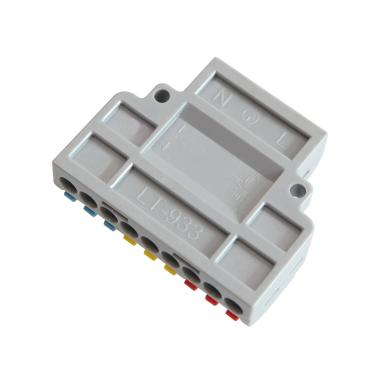 Producto de Pack 5 Conectores Rápidos 9 Entradas y 3 Salidas SPL-93 para Cable Eléctrico de 0.08-4mm²