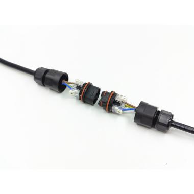 Producto de Conector de Cable Estanco 3 Contactos con Conector Rápido 0.5mm²-2.5mm² IP68 