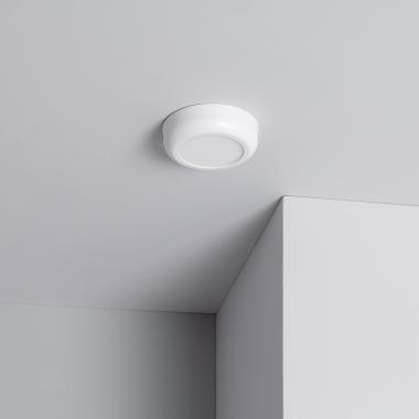 Produto de Plafón LED 6W Circular Metal Ø125 mm Design White