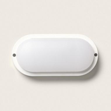 Producto de Plafón LED 25W Oval para Exterior 94x198 mm IP65 con Sensor de Movimiento y Crepuscular Hublot White