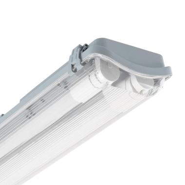 Produto de Armadura Hermética Slim para dois Tubos LED 150 cm IP65 Conexão Uni-Lateral