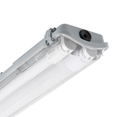 Produto de Armadura Hermética Slim para dois Tubos LED 150 cm IP65 Conexão Uni-Lateral