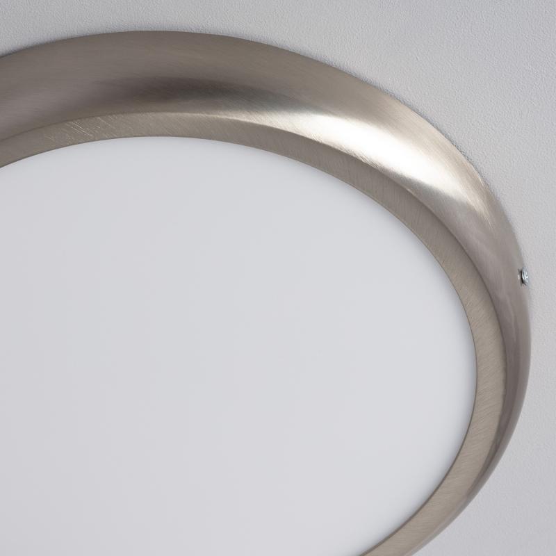Produto de Plafón LED 24W Circular Metal Ø300 mm Design Silver 