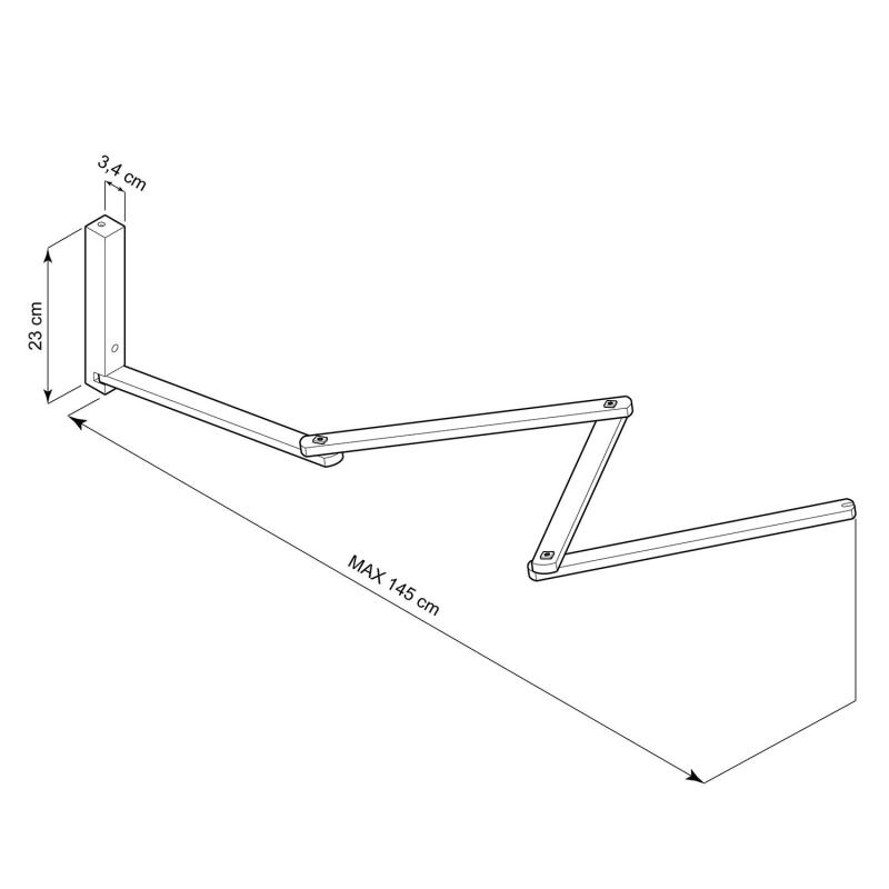 Producto de Soporte de Pared PINOCCHIO XL para Lámpara de Pared Creative-Cables Modelo PINOCCHIOXL01