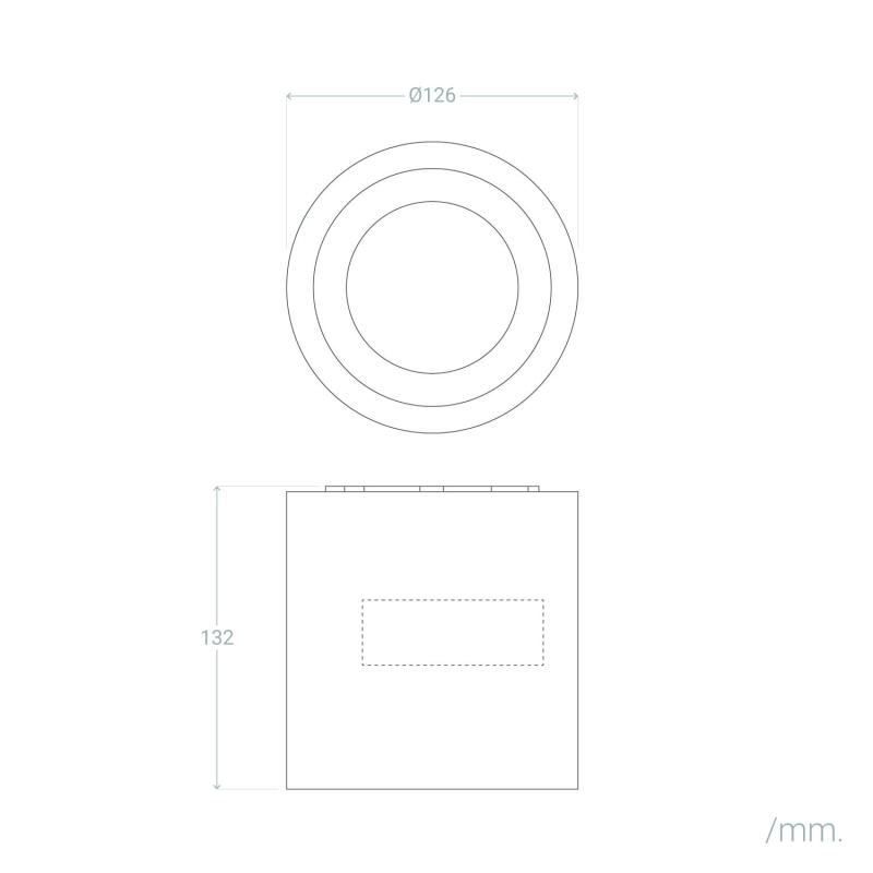 Producto de Aplique de Techo LED Cosmos Ceiling 12W IP65 LEDS-C4 15-9790-14-CL