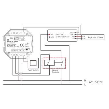 Producto de Regulador Interruptor LED 1-10V Sin Cables