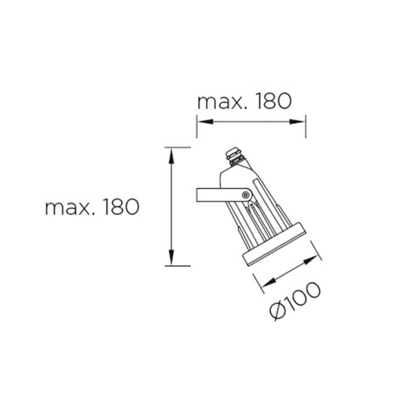 Produto de Foco Helio Aluminium GU10 35W LEDS-C4 05-9640-05-37