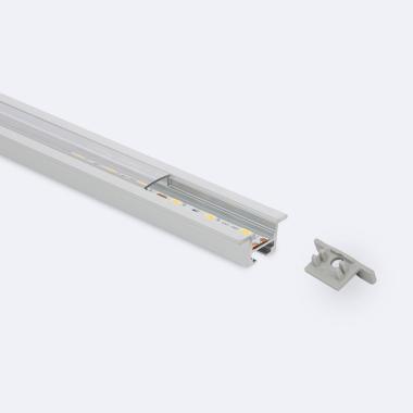Produto de Perfil de Aluminio Encastrável para Teto com Clips para Fitas LED Até 12 mm