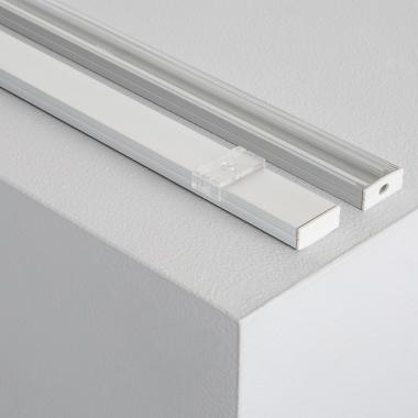 Produto de Perfil de Alumínio de Superfície com Cobertura Contínua para Duas Fitas LED