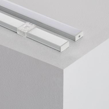 Producto de Perfil de Aluminio Superficie con Tapa Continua para Tiras LED hasta 12 mm