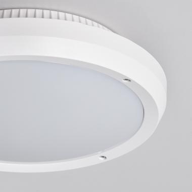 Produto de Plafón de Teto Circular para Exterior Ø300 mm IP65 Curio Branco