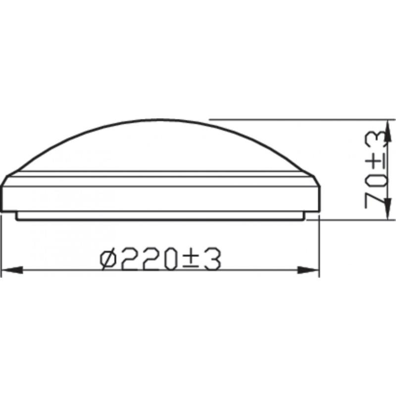 Produto de Plafón LED 6W IP44 PHILIPS Doris 