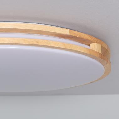 Produto de Plafón LED 20W Circular Madeira Ø405 mm CCT Selecionável Donati