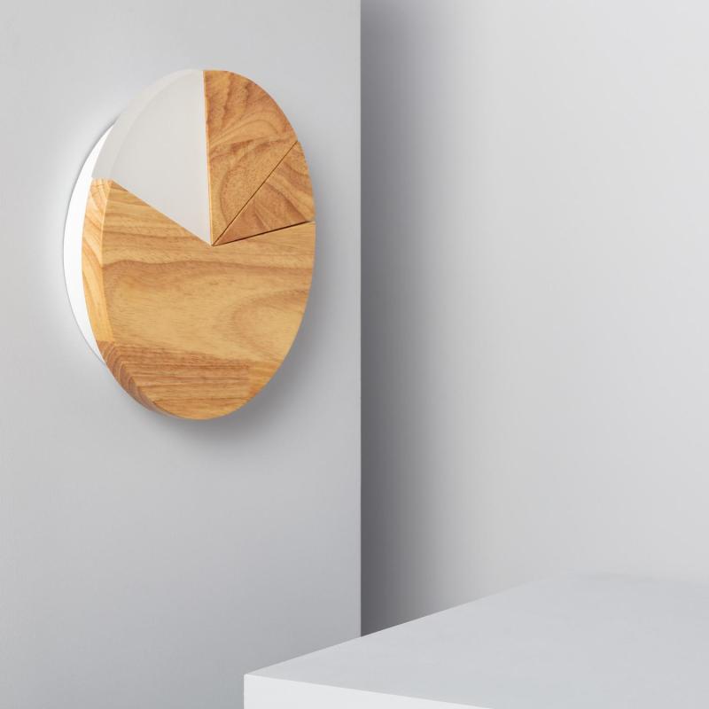 Producto de Aplique de Pared LED 18W de Madera Farmaajo 