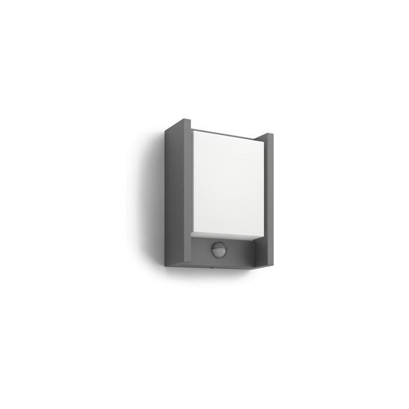 Producto de Aplique de Pared Exterior LED con Sensor de Movimiento 6W PHILIPS Arbour