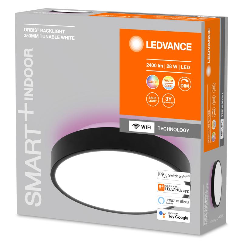 Producto de Aplique de Techo LED 28W Smart+ WiFi ORBIS Backlight LEDVANCE 4058075573574