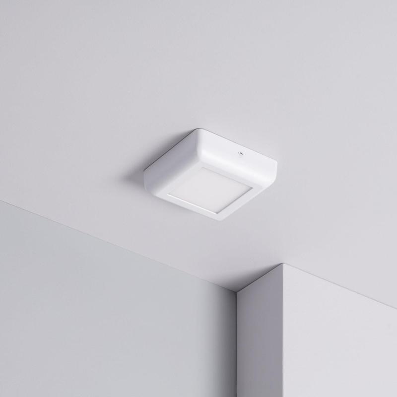 Produto de Plafón LED 6W Quadrado Metal 122x122 mm Design White