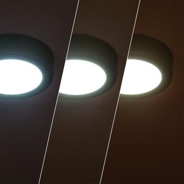 Produto de Plafon LED 6W Circular Alumínio Slim Ø110 mm CCT Selecionável Galán SwitchDimm
