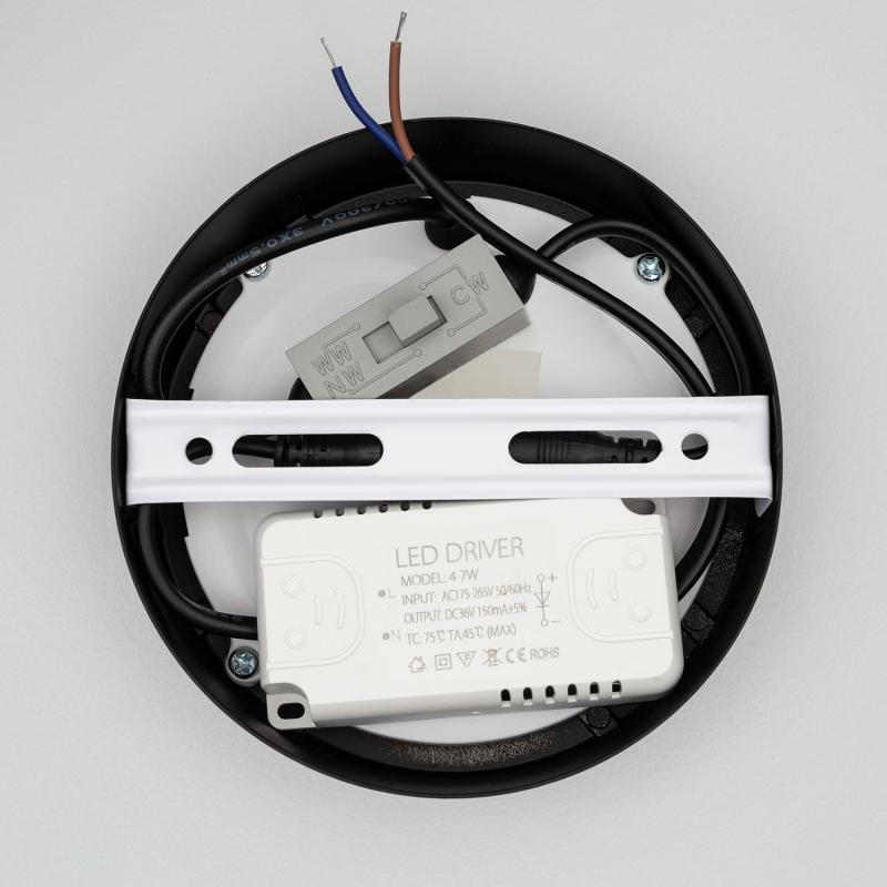 Producto de Plafón LED 6W Circular Aluminio Slim Ø110 mm CCT Seleccionable Galán SwitchDimm