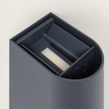 Producto de Aplique de Pared Exterior LED 10W Aluminio Iluminación Doble Cara CCT Seleccionable Oscilum Round
