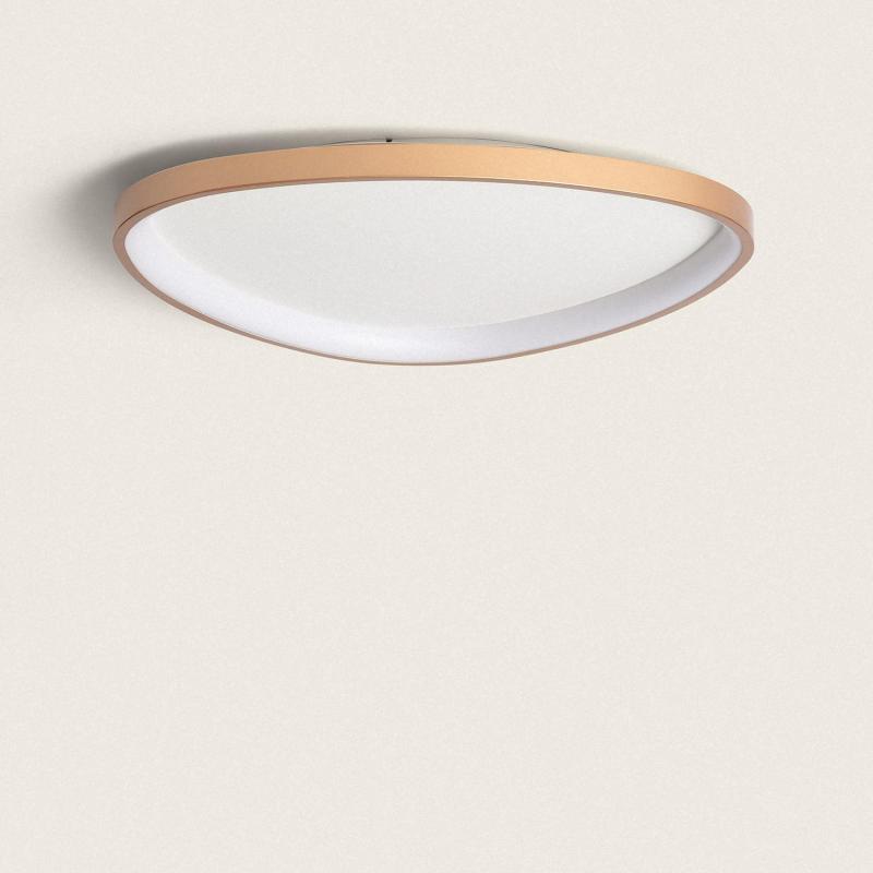 Produto de Plafon LED 30W Oval Metal Ø600 mm CCT Selecionável Owen