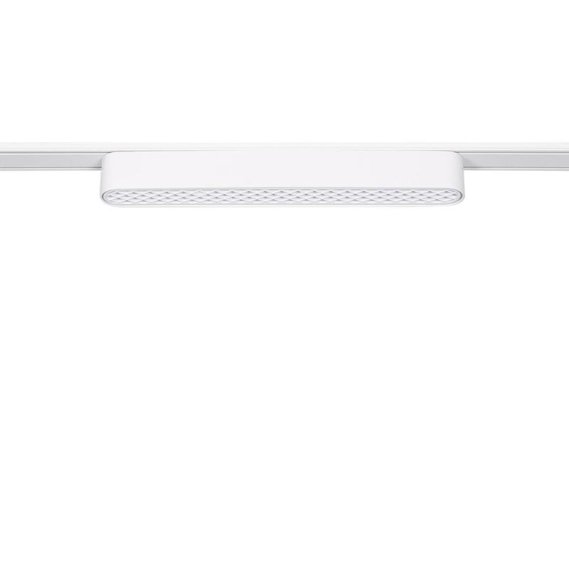 Produto de Foco Carril Linear LED Magnético Monofásico 25mm Super Slim 12W 48V CRI90 Branco UGR13 222mm