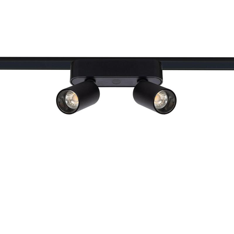 Producto de Foco Carril LED Magnético 25mm SuperSlim Doble 10W 48V Negro