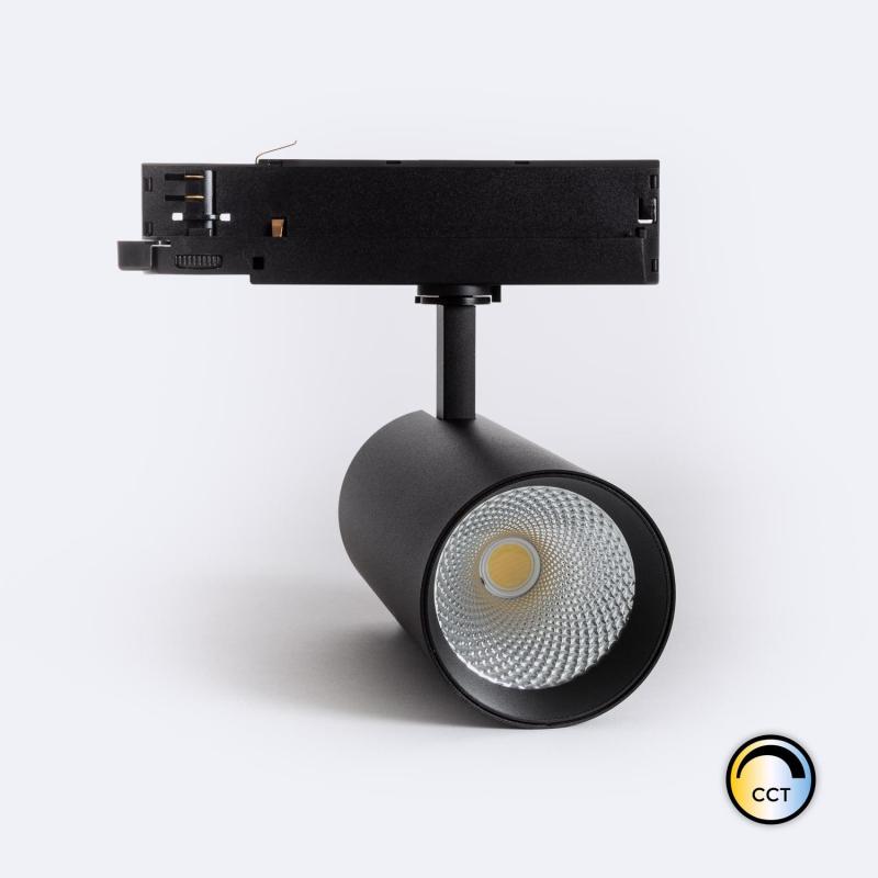 Produto de Foco Carril LED Trifásico 40W Carlo CCT Selecionável Preto