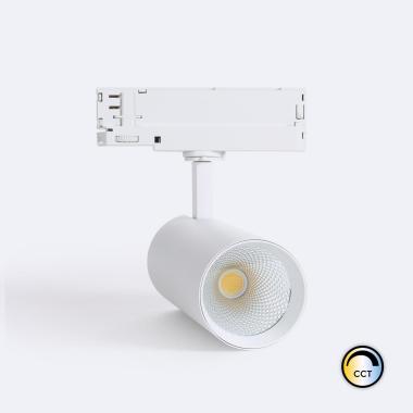Producto de Foco Carril LED Trifásico 30W Carlo CCT Seleccionable No Flicker Blanco