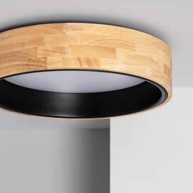 Producto de Plafón LED 15W Circular Madera Ø370 mm CCT Seleccionable Dari