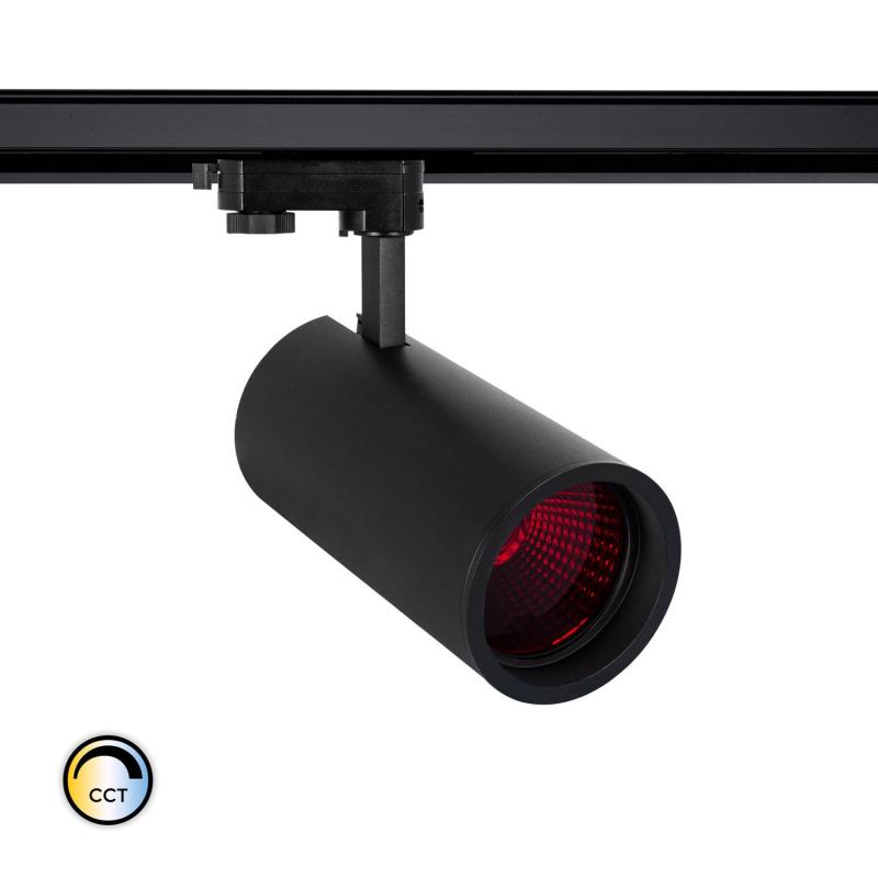 Producto de Foco Carril LED Trifásico 40W CCT d'Angelo Negro PHILIPS Xitanium Especial Tienda de Alimentación