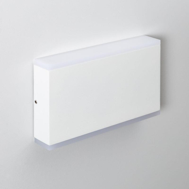 Produto de Aplique de Parede Exterior LED 10W Iluminação Dupla Face Retangular Branco Hera 