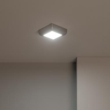 Producto de Plafón LED 6W Cuadrado Metal 120x120 mm Design Silver 