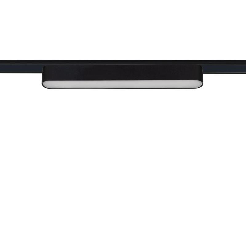 Producto de Foco Carril Lineal LED Magnético 25mm Super Slim 12W 48V CRI90 Negro 222mm 