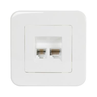 Producto de Toma RJ45 Internet + RJ11 Teléfono Classic